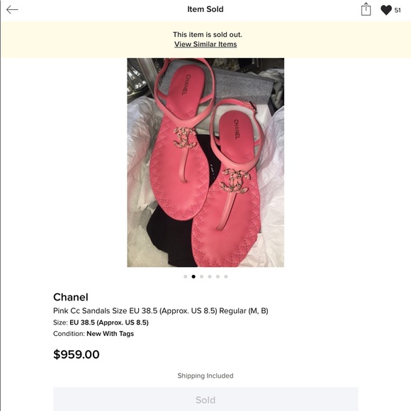 Sold on Tradesy! Chanel CC Sandals - Picture 5 of 5